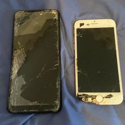 Iphone 8 & Motorola G Power 2022 Broken Phones for Parts