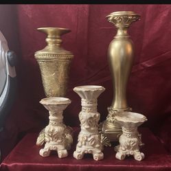 Set Of Candle Holders/ Read Discription 