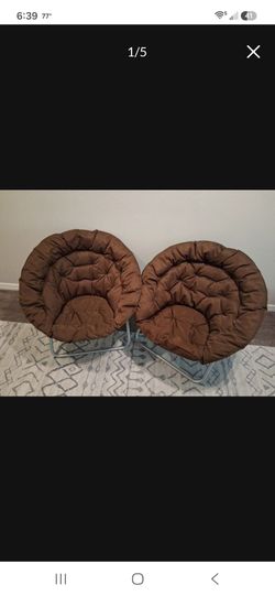 Folding Saucer (Moon) Chairs- 37" Round