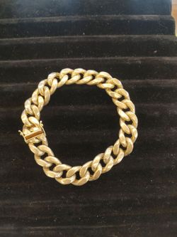 10k 31.4g Cuban bracelet