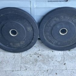 Two 10 Lbs Bumper Plates - Used