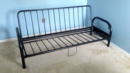 Metal Futon in good condition, no scratches or scrapes.