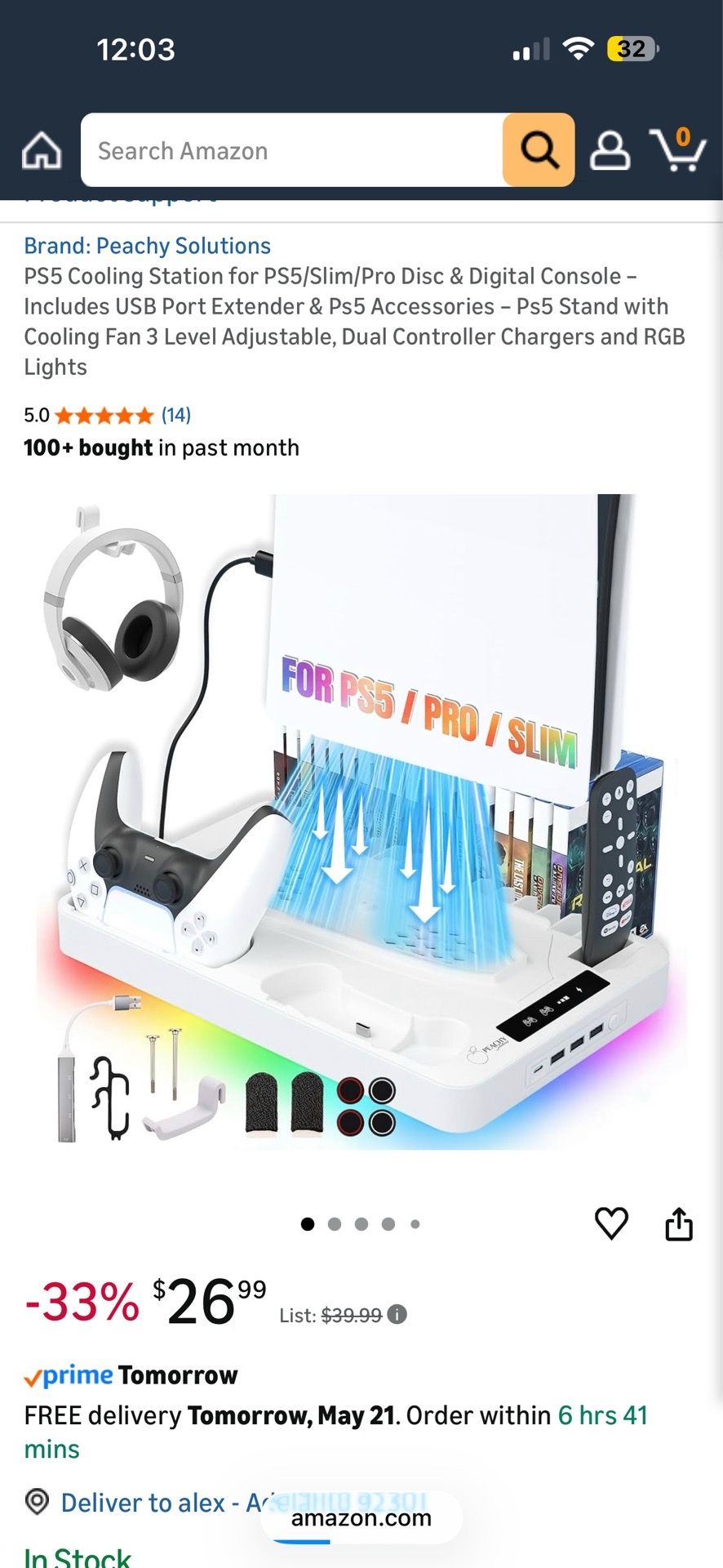 Ps5 cooling station