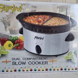 Parini Dual Compartment Slow Cooker