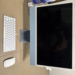 Apple iMac 24" M1 8GB 1TB SSD 8‑Core CPU 8‑Core GPU 4.5K Retina - Blue