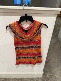 Jones New York Women’s Sleeveless Cowl Neck Knit Top.size  S