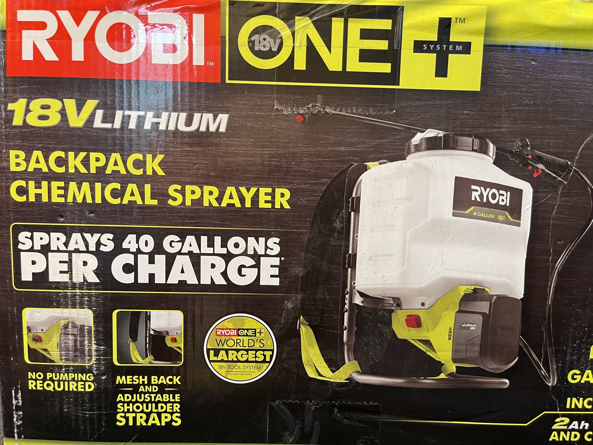 Ryobi Backpack Chemical Sprayer