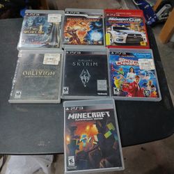 Ps3 Video Games $8 Each Mortal Kombat Minecraft Racing Skyrim