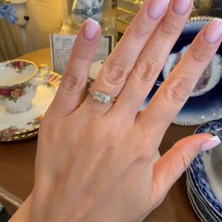 14K Gold Natural Diamonds Engagement Wedding Ring 