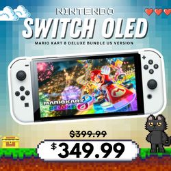 🎮 nintendo switch oled mario kart 8 deluxe bundle – ¡llévatelo hoy con solo $1! ahorra $50 al instante