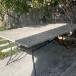 Free Table: Granite And Metal