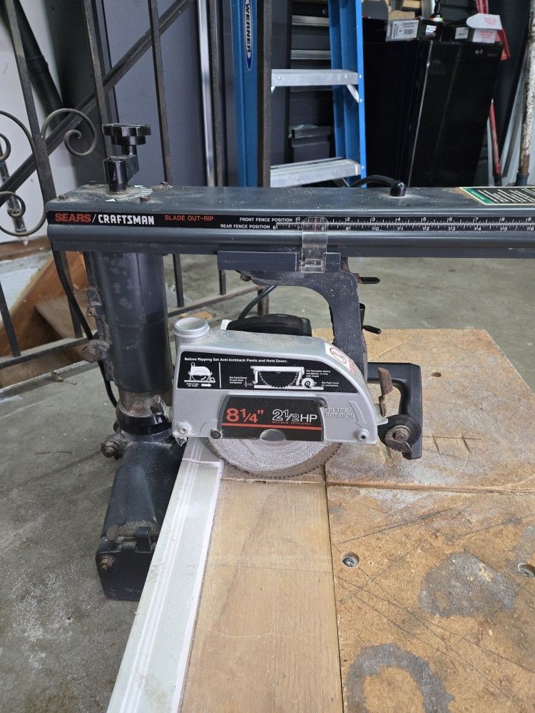 8 1/4 Craftsman Radial Arm Saw