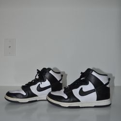 Nike high panda dunks size 8