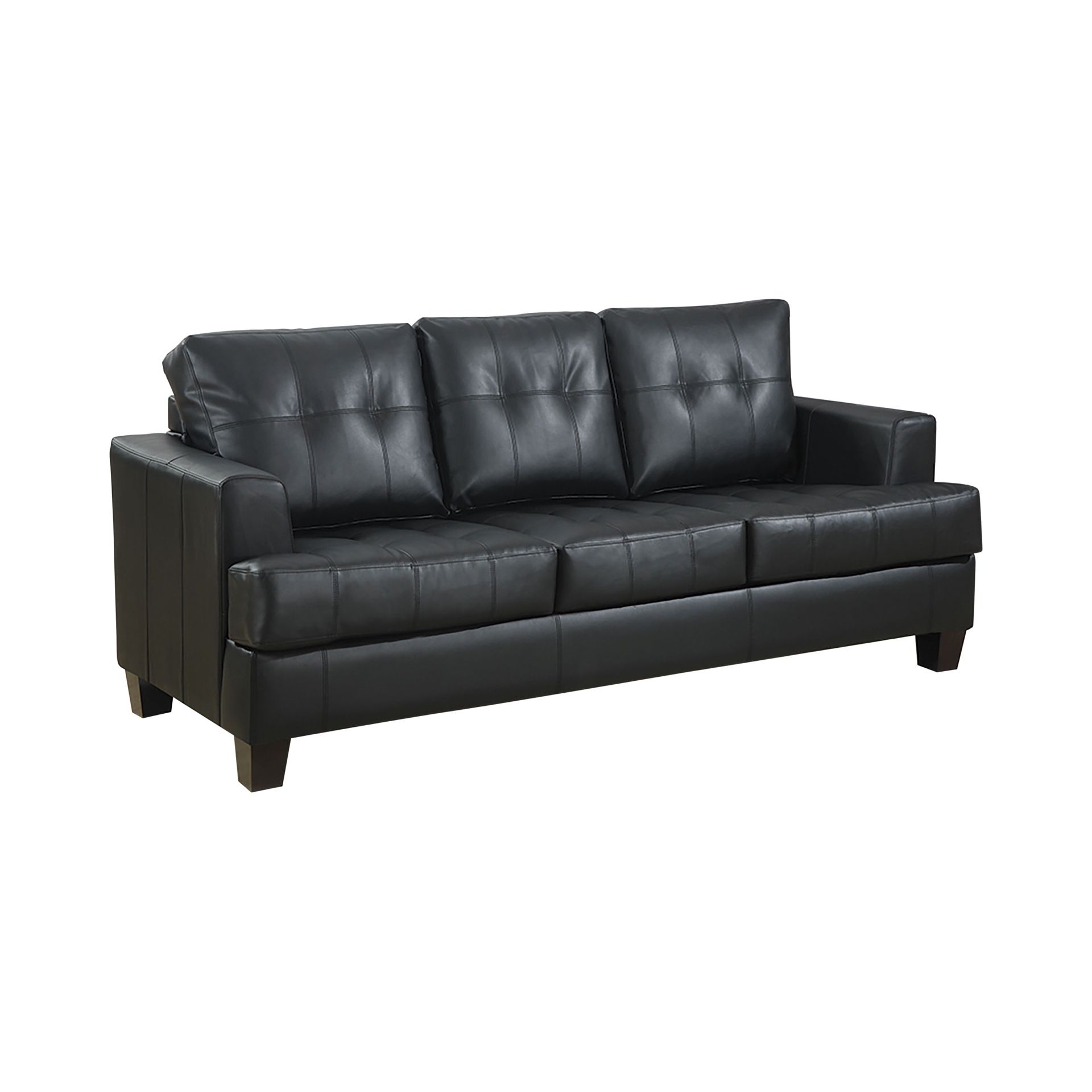 Coaster Samuel Cushion Black Back Chair and Sofa.