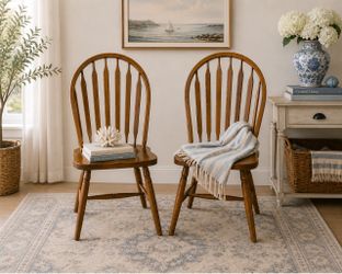 Vintage Wood Dining Chairs