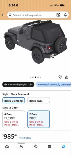 Besttop soft top for 2025 jeep wrangler