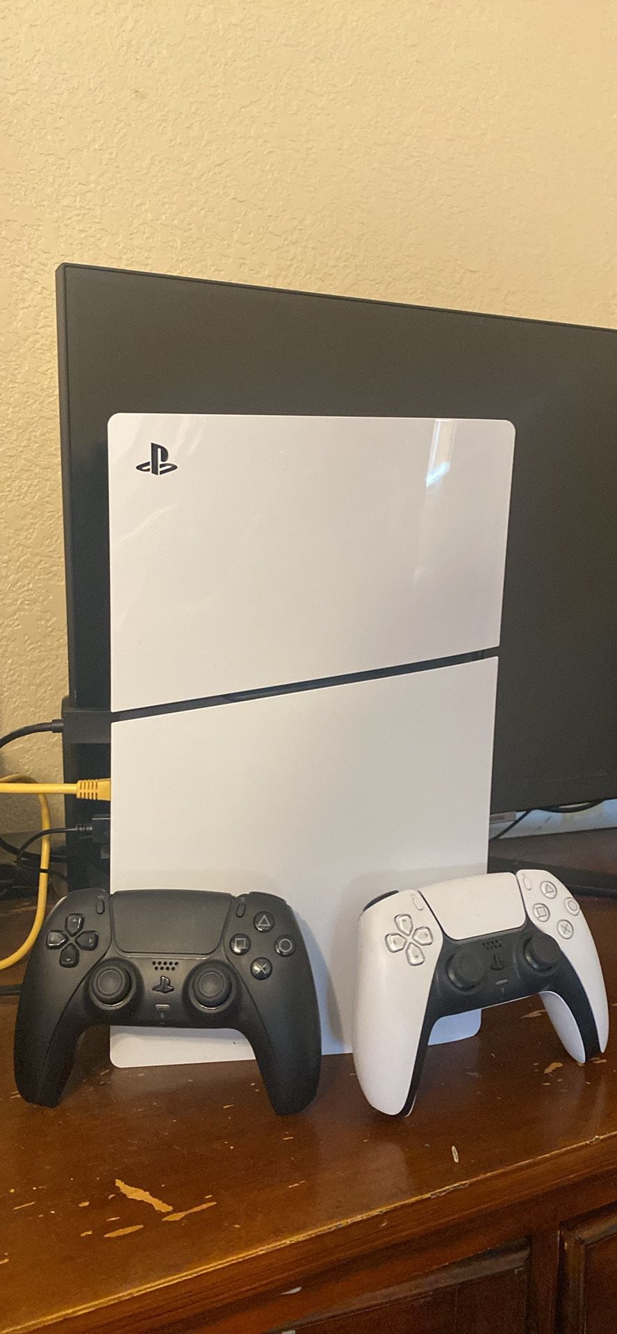 Play Station 5 slim digital with 2 controllers