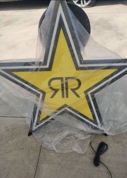 LED Rockstar Energy Drink Light Up Sign