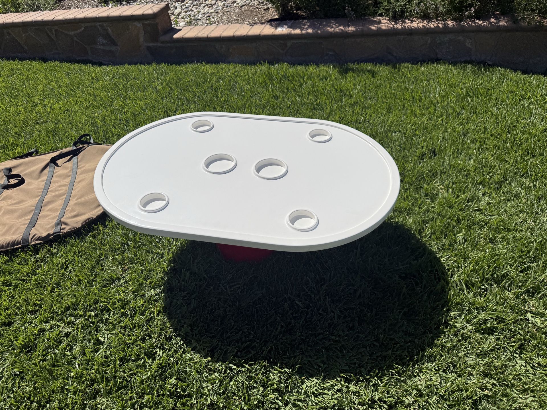 Custom Boat/Yacht Cocktail table top with storage cover