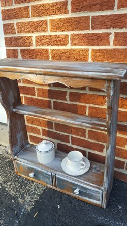 Rustic shelving unit