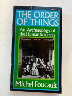 The Order of Things by Michel Foucault book