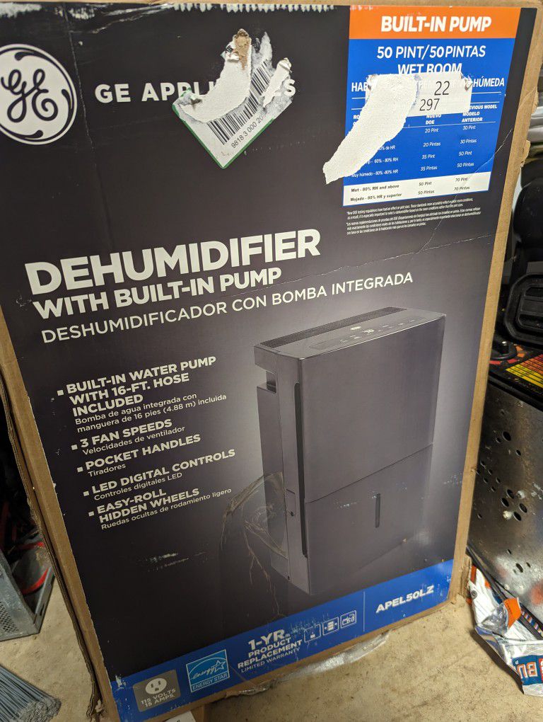 Dehumidifier New In Box Never used 