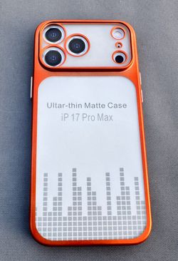Matte Orange iPhone 17 Pro Max Case Ultra-thin