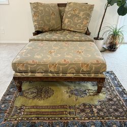 Accent Chair With Ottoman 