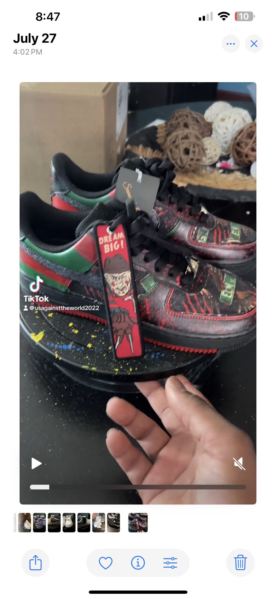 Custom Made Freddy Krueger Shoes By Sammy’s Customs