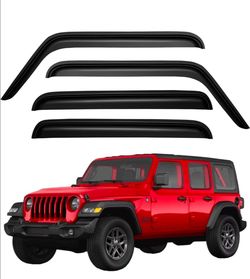 Jeep Wrangler JK Window Rain Guards – 4 Piece Set