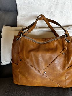 Sunflower Brown Shoulder Bag. New With Tags. Outside Pockets 