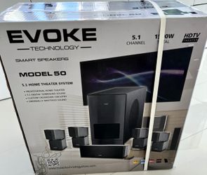 Home Theater 5.1 Evoke Technology – 1500W de Potencia