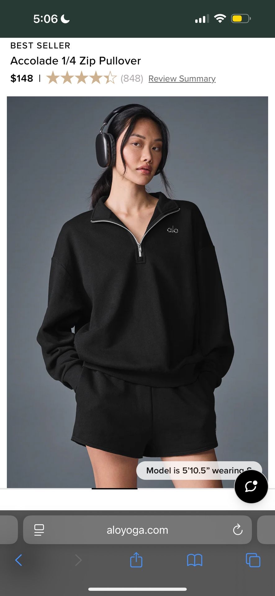 ALO ACCOLADE 1/4 ZIP ALO SWEATPANTS CREW NECKS AND MORE 