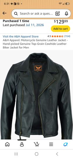 Genuine leather jacket