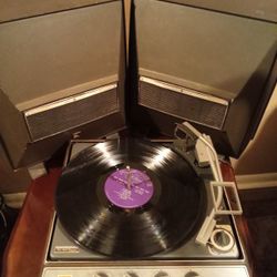 GE Electric  Vintage Portable Record Player 