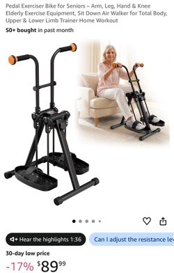 Pedal Exerciser Sit Down Air Walker