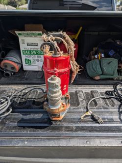 Red Electric Submersible Water Pump