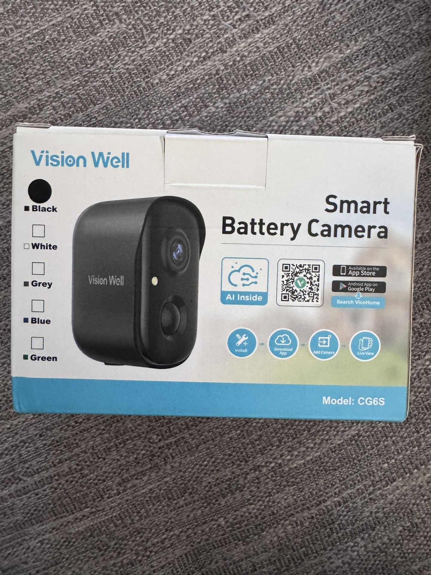 New In Box Smart Battery Camera