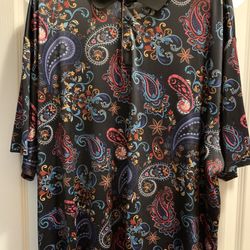 Men’s Size 3 XL Polo Shirt In Paisley Print In Different Colors