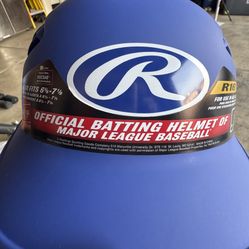 $40 OBO New Rawlings R16 baseball Helmet with side guard Matte Blue size 6 3/8- 7 1/8