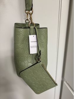 Coach pistachio Rowan bucket bag