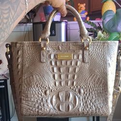 BRAHMIN CROCODILE PURSE