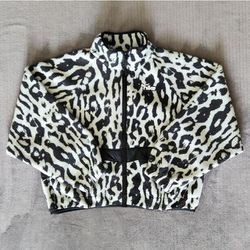 Nike Women's Leopard Print Sherpa Fleece Jacket Size Small