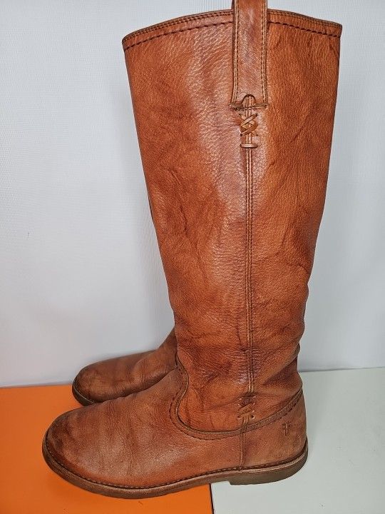 Frye Boots Women's Leather Brown Melissa Size 8