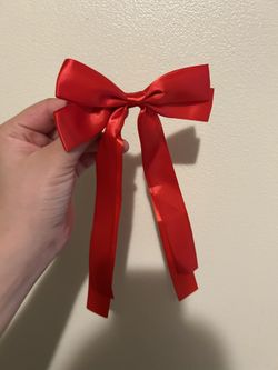Set Of 9 Small Red Hair Bows