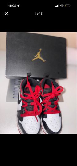 Air Jordan Kids Sneakers White Black Red