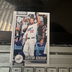 2026 Topps BASEBALL card LA Dodgers Clayton Kershaw 
