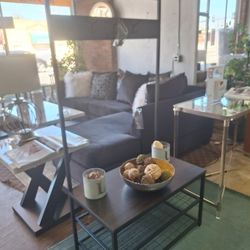 New Wood and Metal Hall Tree