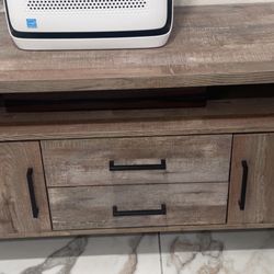 Tv Stand Brown Wood