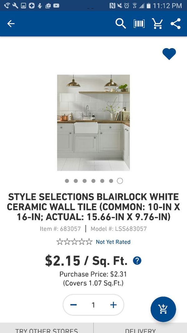 Blairlock White Ceramic Wall Tiles For In Bolingbrook Il Offerup